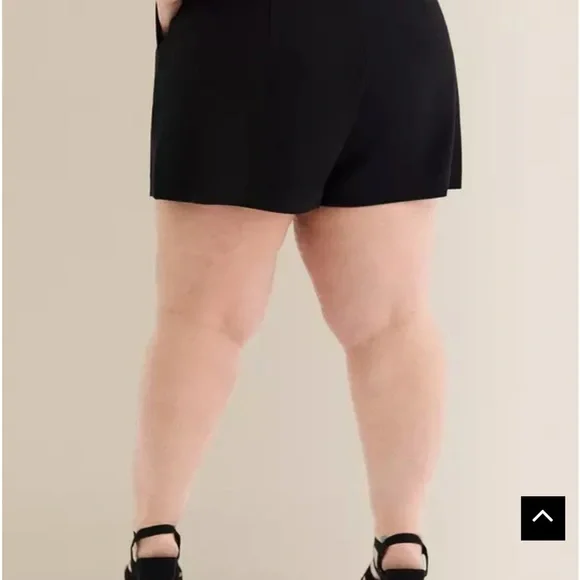 Torrid Black High Waist Belted Shorts - Picture 3 of 3